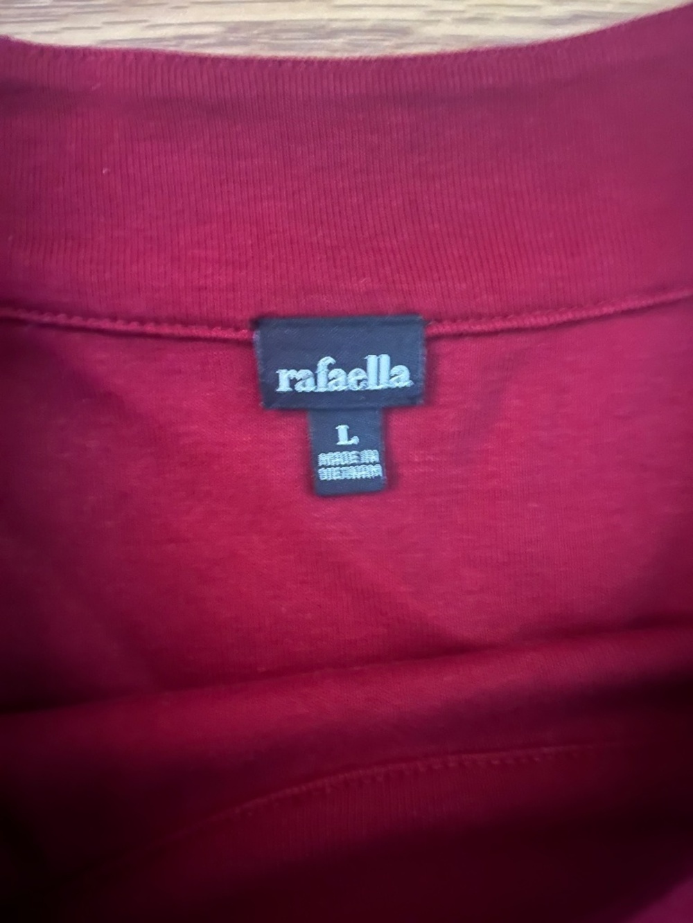Rafaella Burgundy Boatneck Top